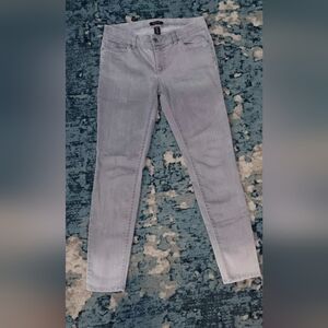 White House Black Market Gray Straight Leg Jeans